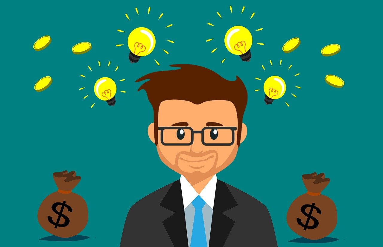 Free money idea business illustration