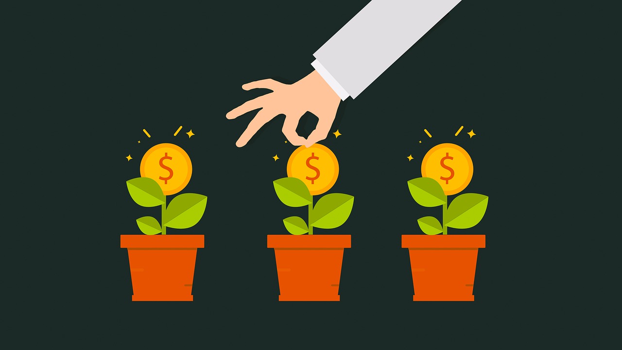 Free money grow gain illustration